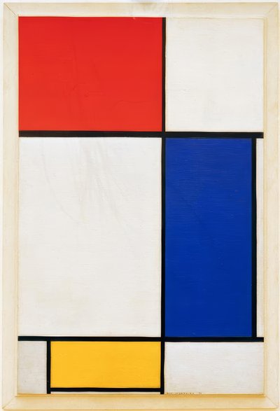 Composição com vermelho, amarelo e azul de Piet Mondrian